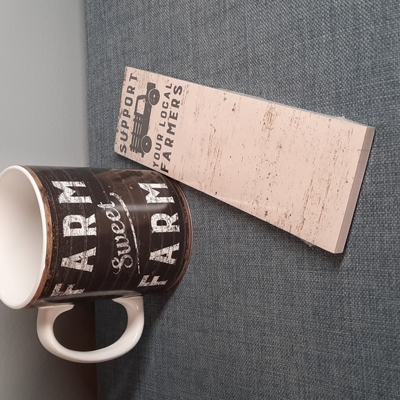 Farm Mug List Notepad Paper Gift Set Farmer Life Coffee Tea Grocery To Do List - Picture 1 of 4